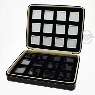 Высококачественная превосходная кожаная сумка для драгоценных камней дорожная