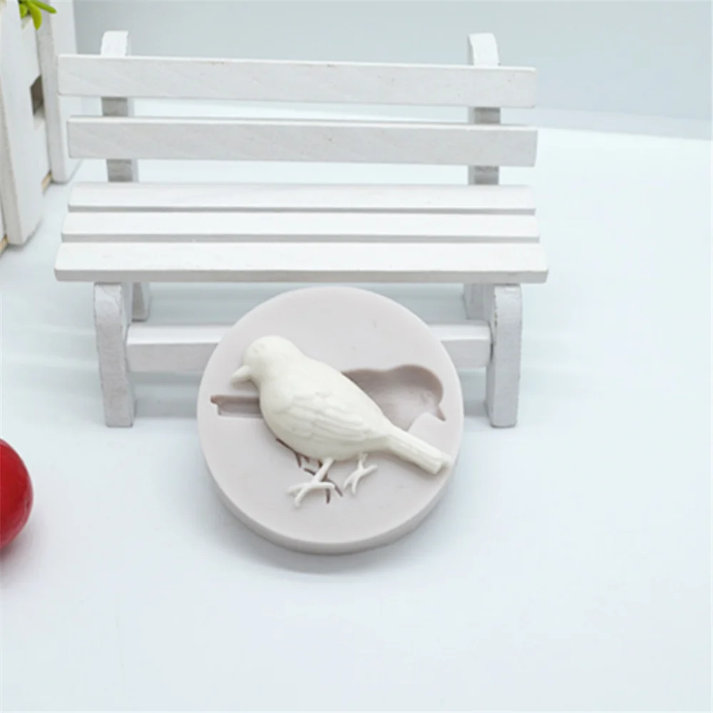 Силиконовые формы для помадки в виде милой птицы полимерные торта инструменты