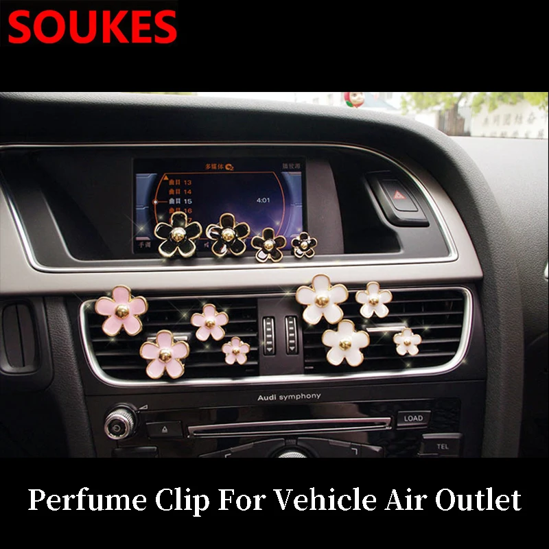 4 шт. цветок автомобильный Ароматизатор воздуха зажим для освежителя Fiat 500 Abarth