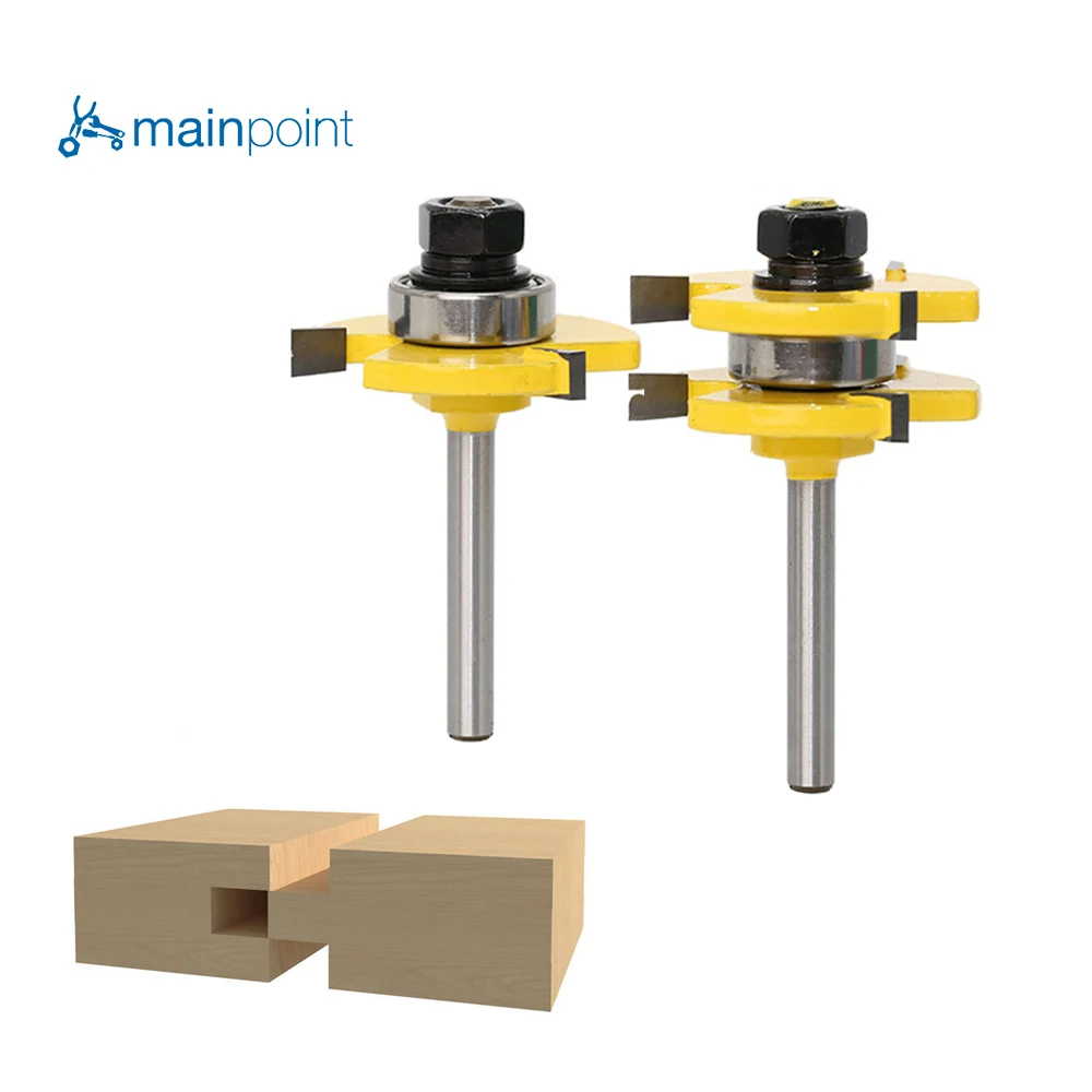 Набор фрез комплект из 2 насадок 8 мм для работ по дереву и полу | Инструменты