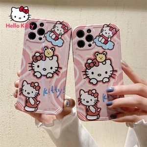Hello Kitty Cute Cartoon Phone Case for iPhone12 12Pro 12Promax 11 Pro 11Promax Mini X XS MAX XR 7 8 Plus Cover