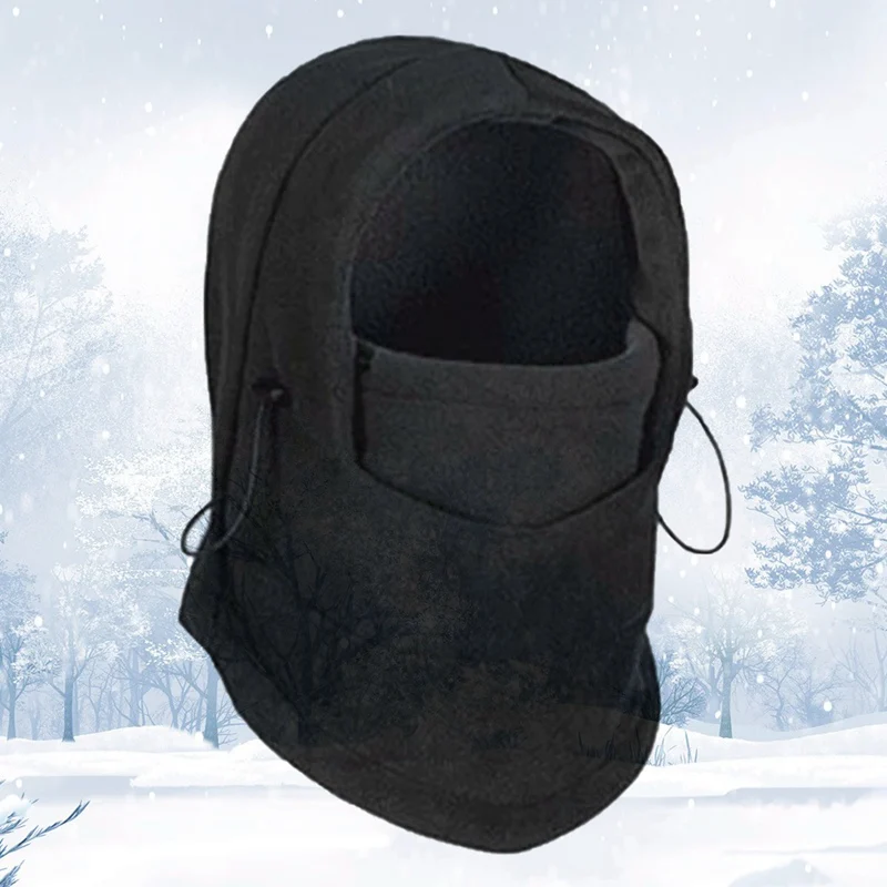 

Winter Fleece Windproof Hiking Caps,Men Warm Thermal Fleece Balaclava Face Beanies,Ski Bike Motorcycle Neck Warmer Helmet Hat