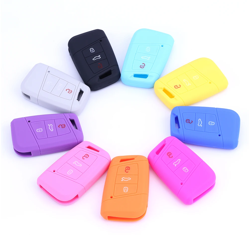 

RYHX High Fashion Soft Comfortable Silicone Car Key Fob Cover Case Skin Jacket Remote Shell Wallet for Swift Car Accessories