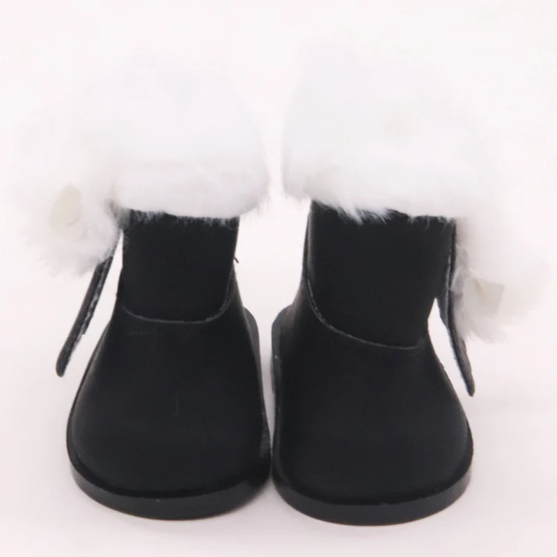 

Winter 5.5 Cm Doll Snow Boots Cute Plush Tassel Zipper Shoes For 14 Inch 1/6 BDJ Our Generation Toys For Girls's Best Gift