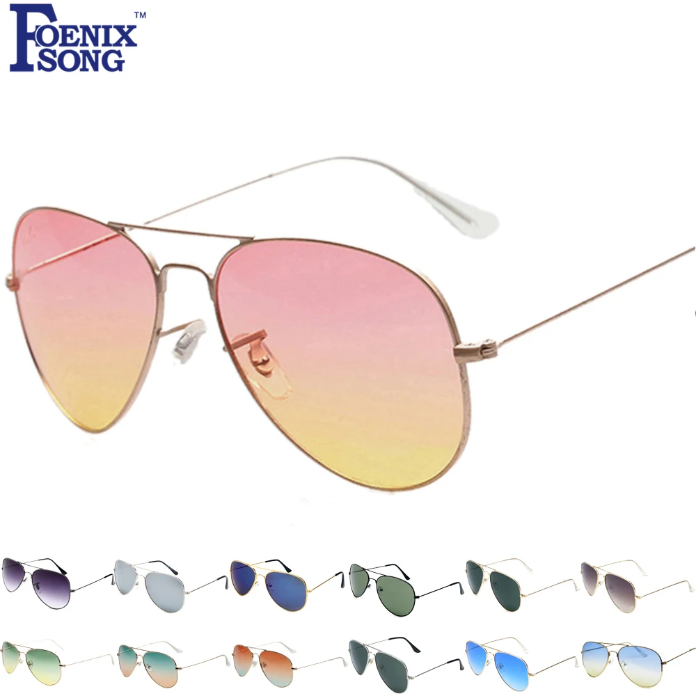 Мужские и женские солнцезащитные очки-авиаторы Классические очки с градиентными