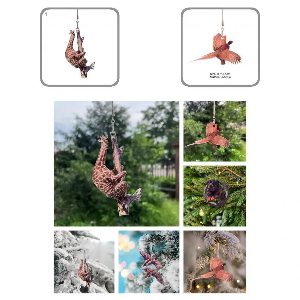 

with Lanyard Double Side Pattern Mini Animal Shape Pendant for Auto