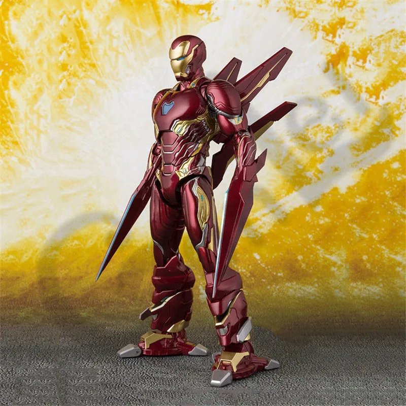 Чудный Фильм Мстители 4 эндигра SHF Железный человек MK50 нано набор оружия 2 фигурка Коллекционная модель игрушки куклы подарок