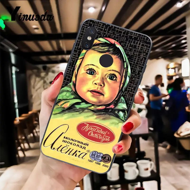 Чехол Yinuoda alenka bar wonka с шоколадным покрытием чехол для телефона Xiaomi Mi 6 Mix2 Mix2S 5A 6A 7A
