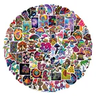 1050100 шт., разноцветные наклейки в виде психоделических грибов