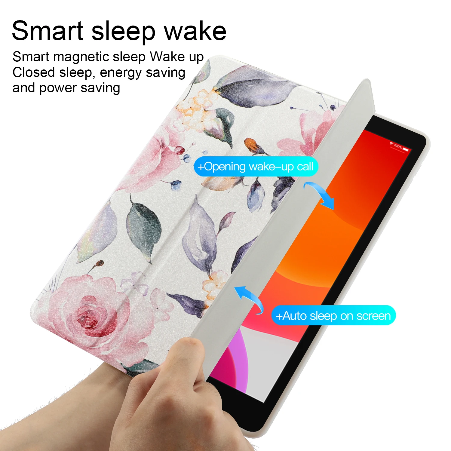 Чехол в стиле ретро с цветами и листьями для Apple IPad Mini 4 5 Кожаный противоударный