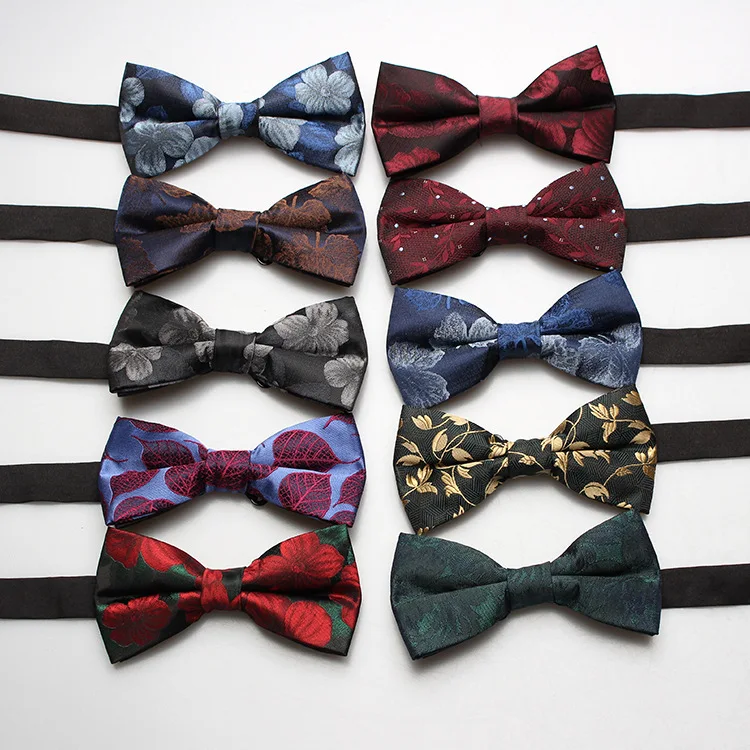 

Sitonjwly Винтажный Мужской галстук-бабочка с цветочным рисунком деловой женский смокинг для вечеринки жениха шейный платок