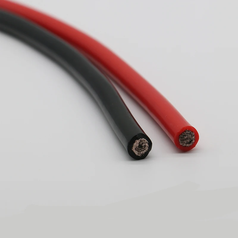 Сверхмягкий силиконовый кабель COMPSON 1 м или 5 красный черный 6AWG термостойкий