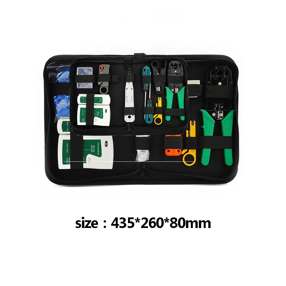 

14 pcs/set lan tester RJ45 Crimping pliers Portable LAN Network Repair Tool Kit Cable Tester AND Plier Crimp Crimper Clamp