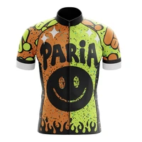 2021 paria racing summer men cycling jersey pro team sports short sleeve maillot outdoor sweatshirt mtb bicycle ciclismo kit