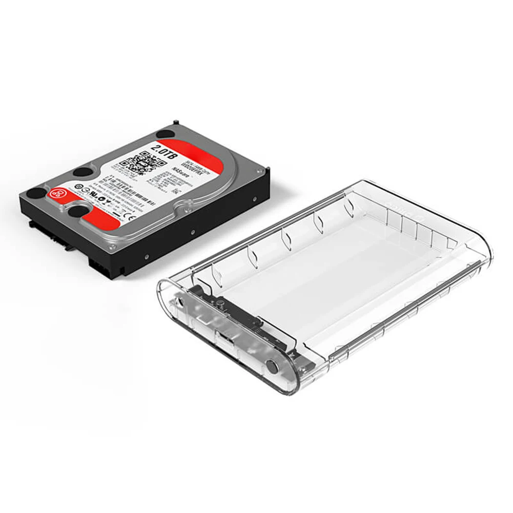 

Чехол для жесткого диска ORICO SSD, 18 ТБ, 5 Гбит/с, USB 3,0 на SATA3.0, для 3,5 дюйма, SATA, внешний адаптер