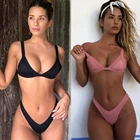 Сексуальный комплект бикини JIAYAN, горячие купальники, лето 2021, песчаный пляж, новый купальник, женский бюстгальтер, короткий комплект с высокой талией, простроченное нижнее белье
