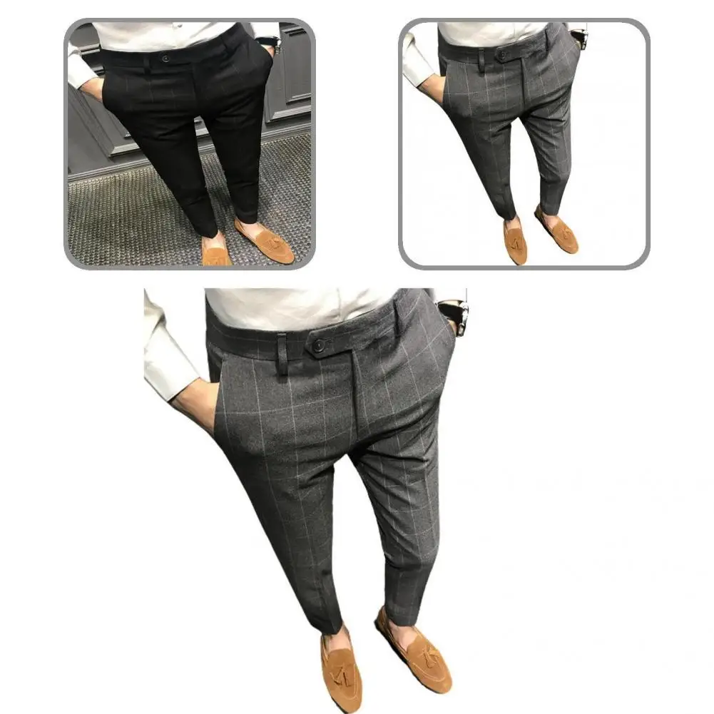 

Фантастические износостойкие мужские костюмные брюки, строгие брюки до щиколотки