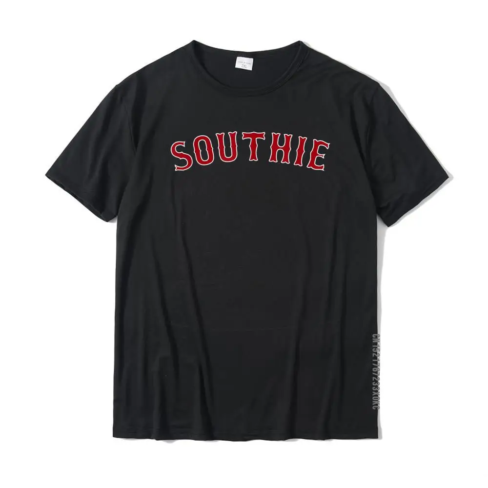 Southie South Boston Massachusetts Vintage Baseball Fan Gift T-Shirt Design Tees For Men Slim Fit Cotton Top T-Shirts Casual