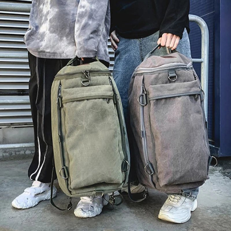 

Large Capacity Men and Women Travel Luggage Backpack Mountaineering Backpack Luggage Canvas Bag