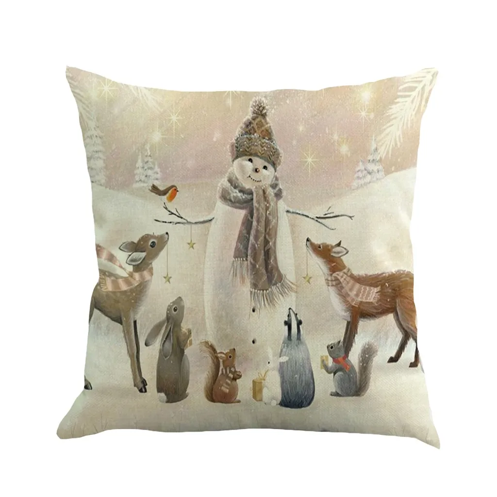 

3d Christmas Printing Pillowcase Bed Home Decor Pillow Cover Winter Decorations Cartoon Home Textile