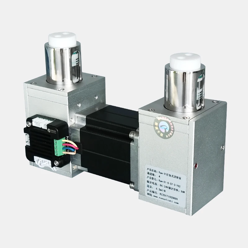 Химический аналитический шприц насос Электрический образец инжектора RS232/RS485/CAN