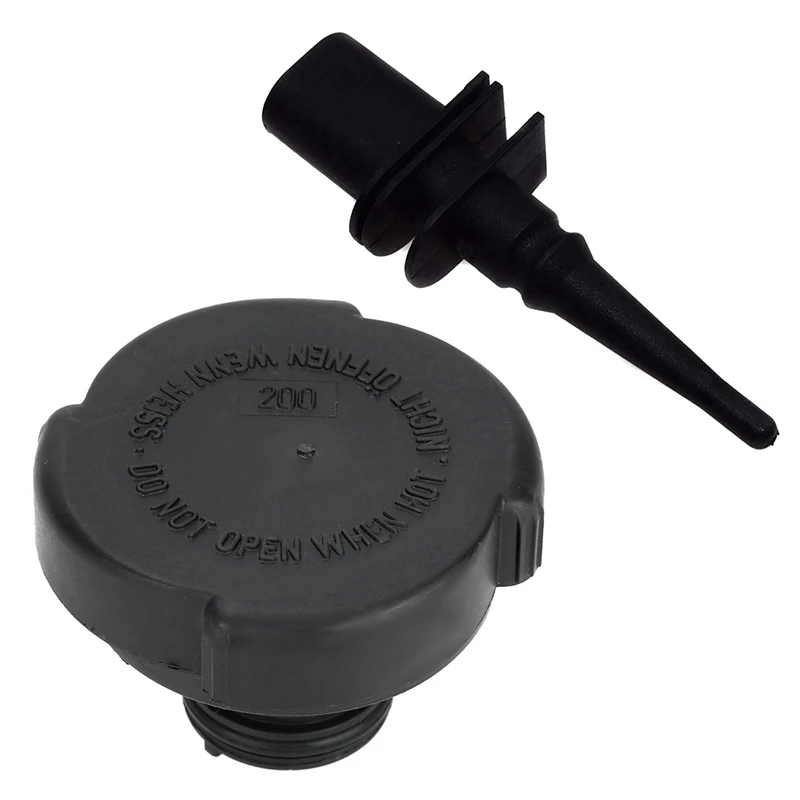 

NEW-2 Pcs Car Accessories: 1 Pcs Black Outside Car Air Temperature Sensor & 1 Pcs Car Radiator Expansion Tank Cap