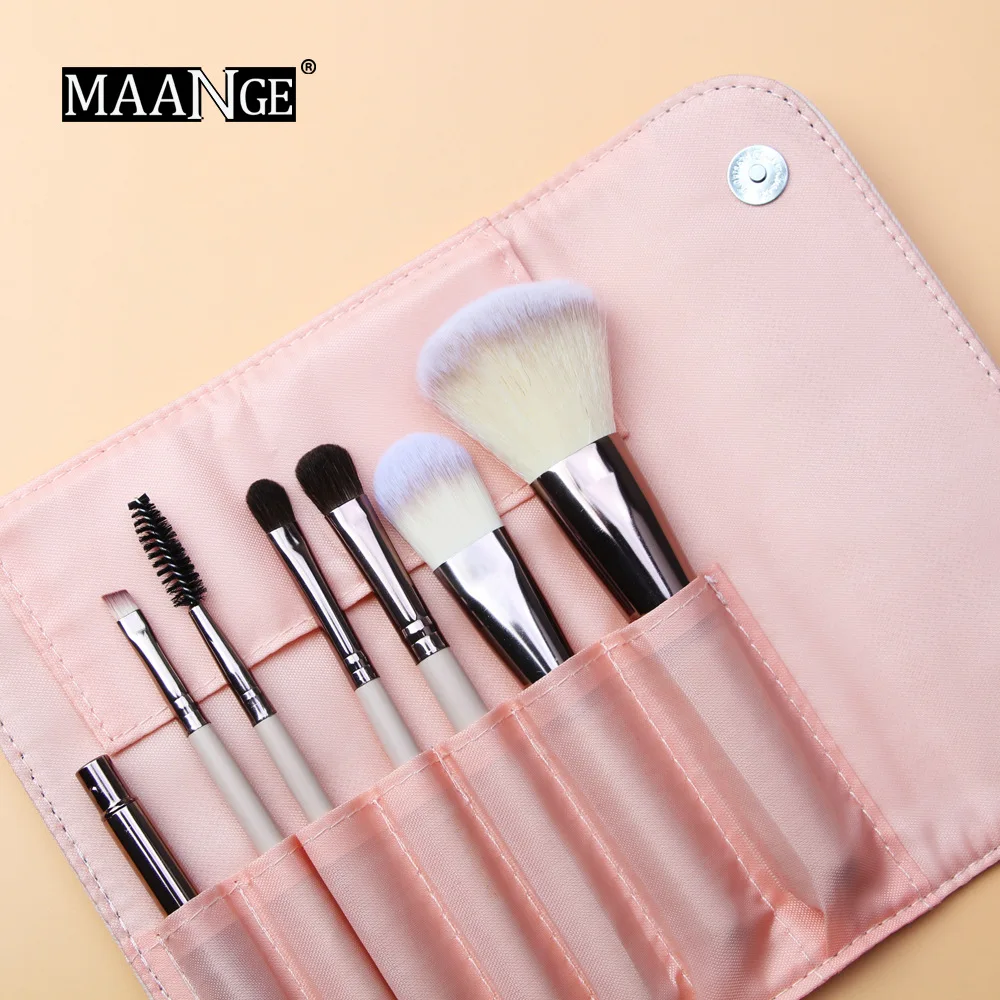 

Hot Selling 7 Sets Makeup Brush to Send Makeup Brush Bag Basic Makeup Tool Beginner Portable Makeup Tolls Cosmetic Gift