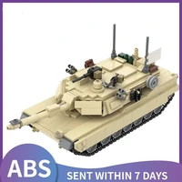 rc m1a2 abrams tank diy building blocks interior military armored tracked weapon bricks collection tank model childrens toys