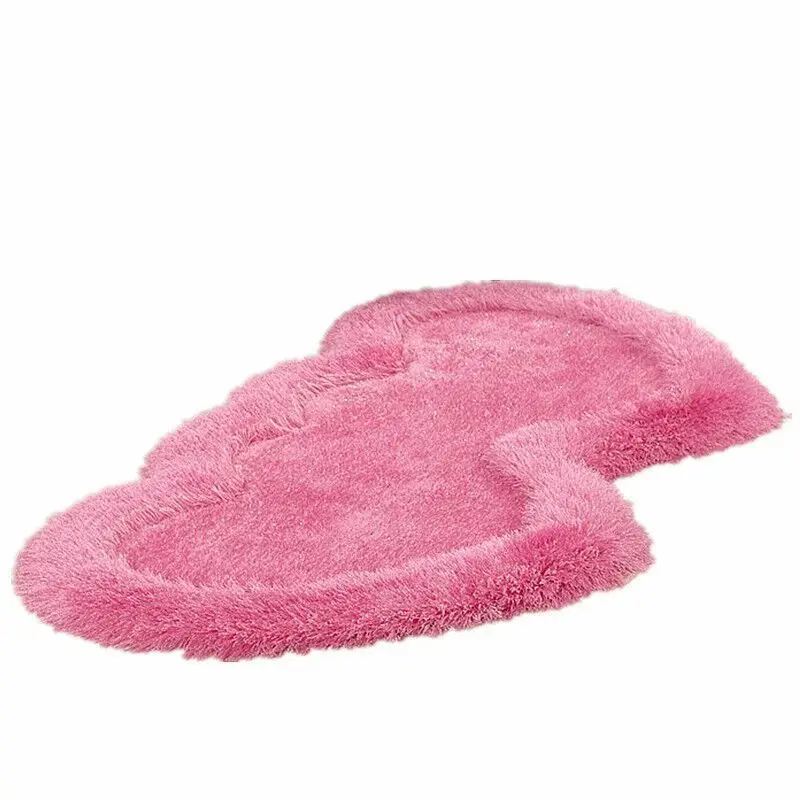 

Modern Heart-shaped Living Room Rug 3D Heart-shaped Rug Soft Shag Large or Small Bedroom Rugs And Home Lounge Floor