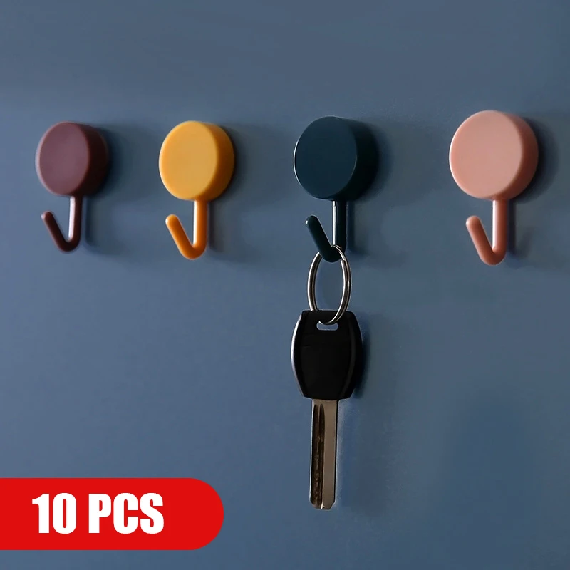 ✅Прочные самоклеящиеся дверные настенные вешалки крючки на присоске стойка для