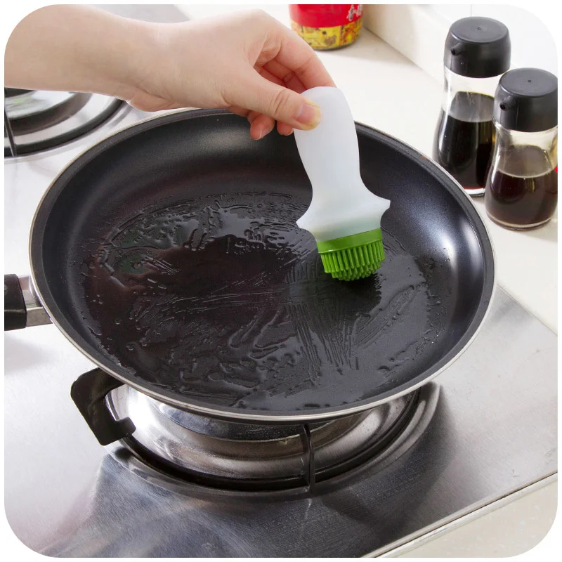 Новая кухонная бутылка для масла с силиконовой щеткой меда оливкового барбекю