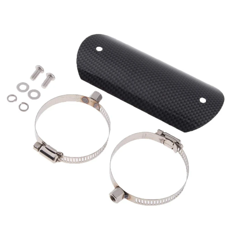 Универсальный углеродное волокно выхлопной тепловой щит мотоцикл глушитель