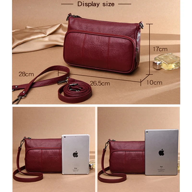 

Luxury Leather Ladies Handbags Women Shoulder Bags Female Crossbody Messenger Bags Women Bags Clutch Sac A Main Bolsa Feminina