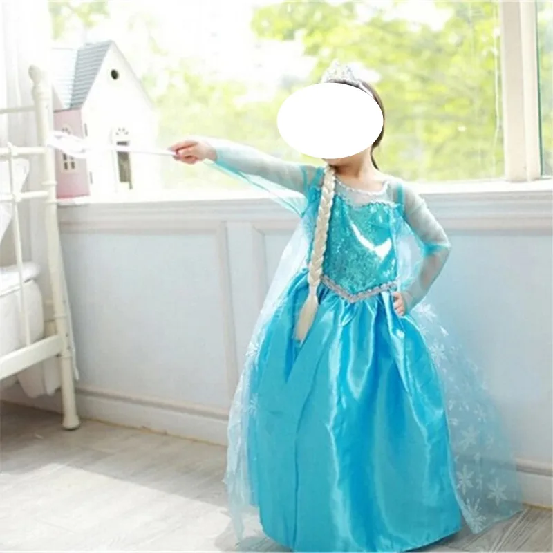 Нарядное платье для девочек Вечерние костюм ролевой игры Платье принцессы на