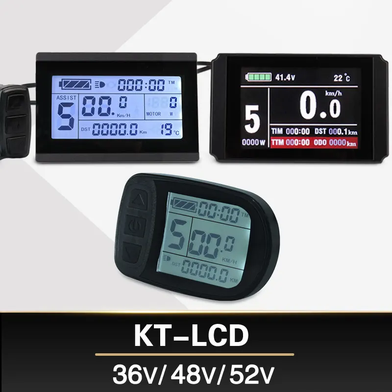 

Electric Bicycle Display KT LCD Meter LCD3 LCD8HU LCD5 For KT Intelligent Controller 24V 36V 48V Ebike Panel Julet waterproof