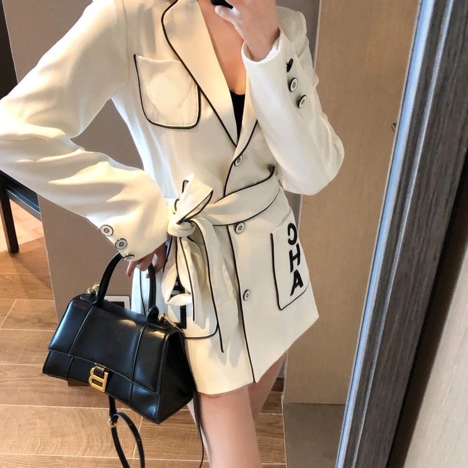 

Светильник и знакомый темпераментный женский костюм, куртка, Новинка осени 2021, куртка в иностранном стиле, Модная приталенная