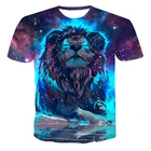 Новинка 2021, Мужская модная повседневная футболка с 3D рисунком дракона, топ с коротким рукавом