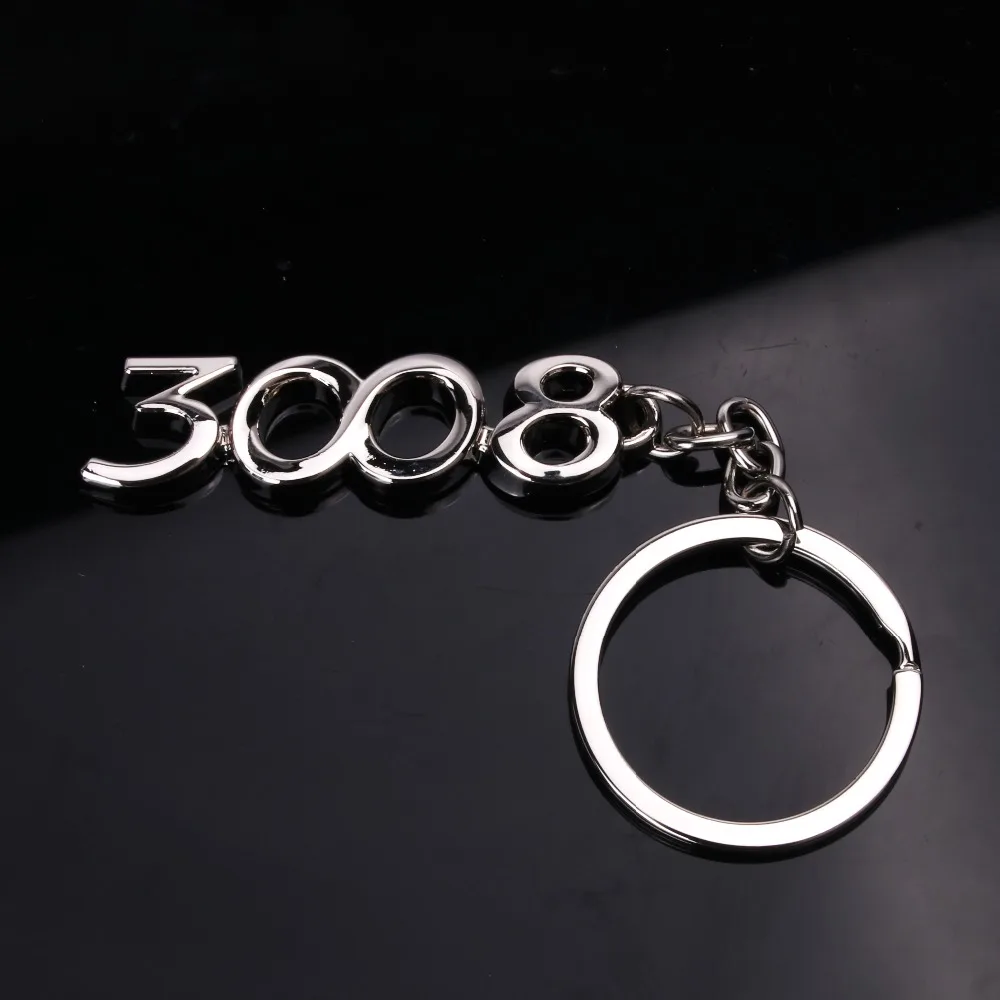Брелки для Peugeot 206 207 301 307 308 3008 408 508 автомобильный брелок с кольцом стайлинга