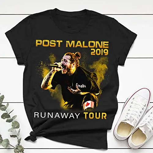 

Post Runaway Tour 2019 Malone Hiphop T-Shirt Gift For Malone Rapper Fans Unisex T-shirt - Premium