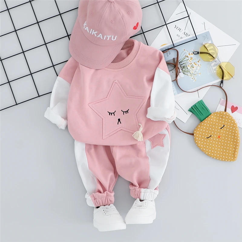 

HYLKIDHUOSE Spring Toddler Infant Clothing Sets Baby Girls Boys Clothes Outfit T Shirt Pants Children Kids Casual Sportswear