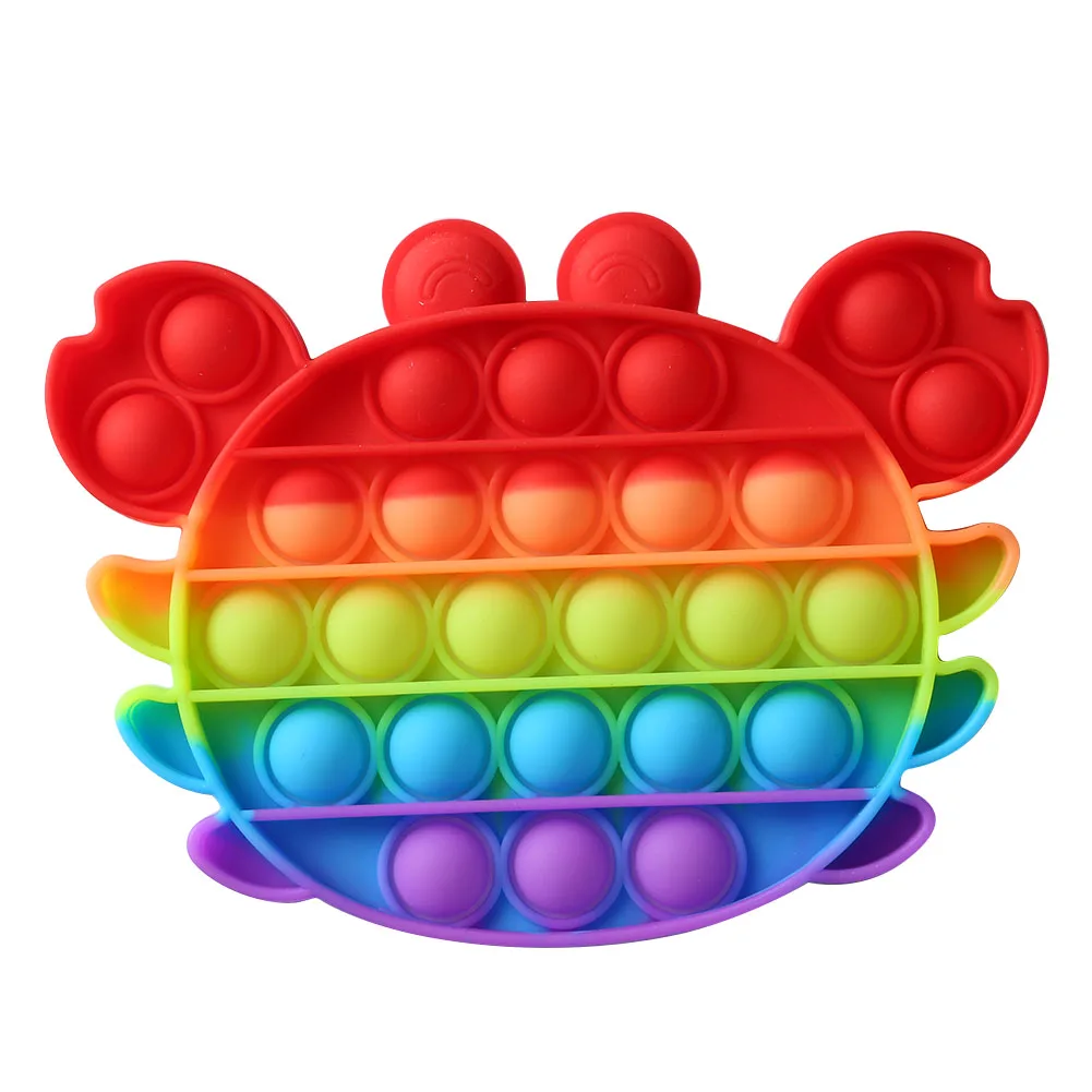 

Colorful Animal Sensory Toys Multifunction Portable Cup Mat Silicone Anti-stress Vent Toys Squeeze Desktop Puzzle Toy