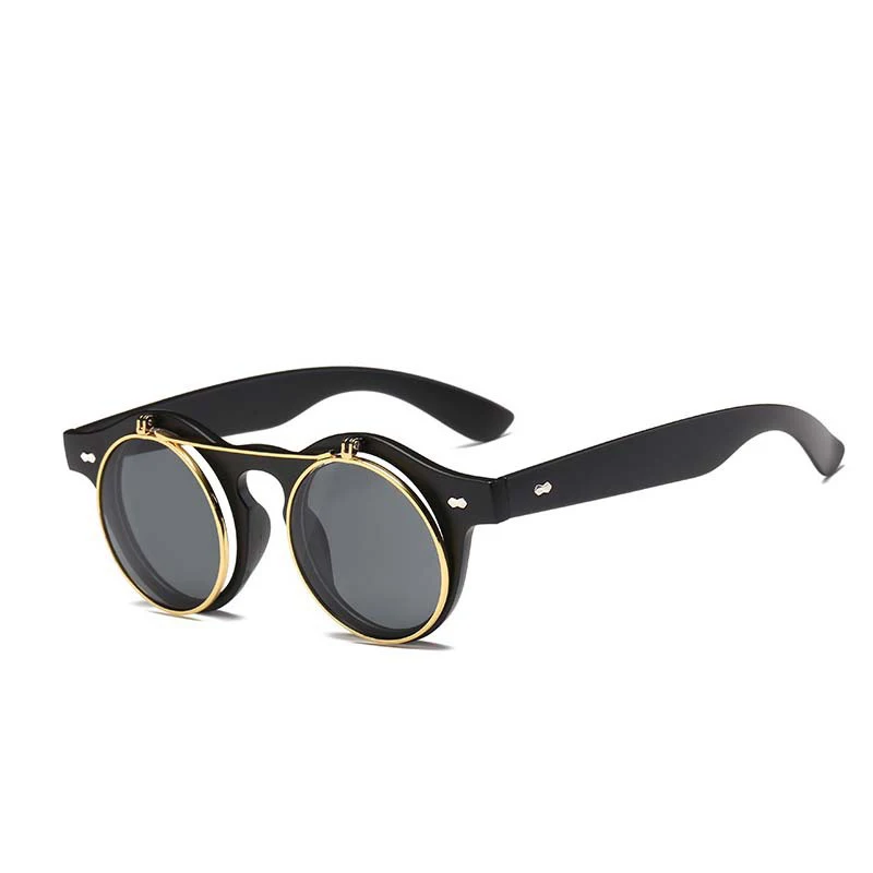 Новинка 2020 Винтажные Солнцезащитные очки в стиле стимпанк Ретро стиль круглая