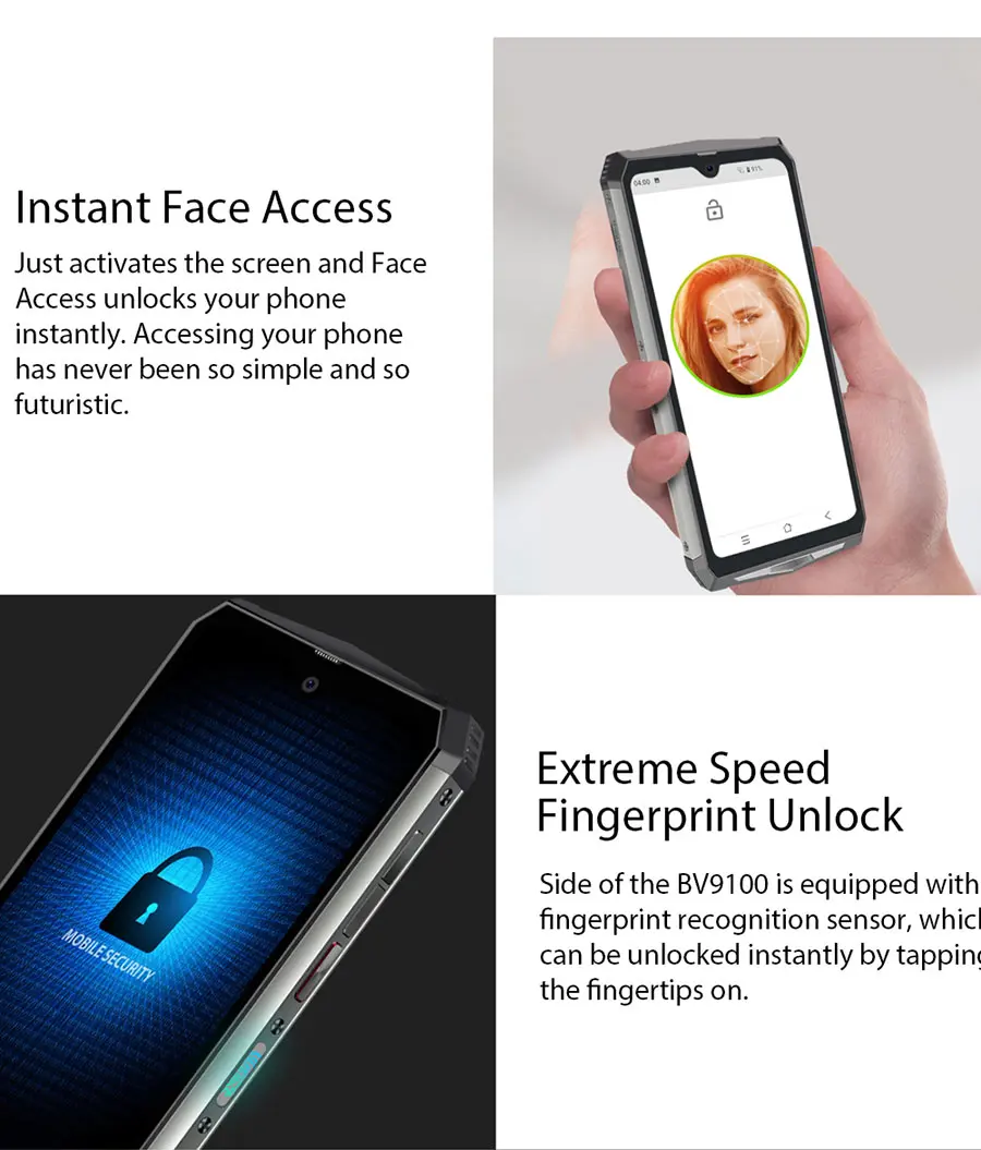 Мобильный телефон Blackview BV9100, 4 ГБ, 64 ГБ, экран 6,3 дюйма, Восьмиядерный Android 9,0, 16 Мп, быстрая зарядка, 13000 мАч, OTG, NFC, смартфон
