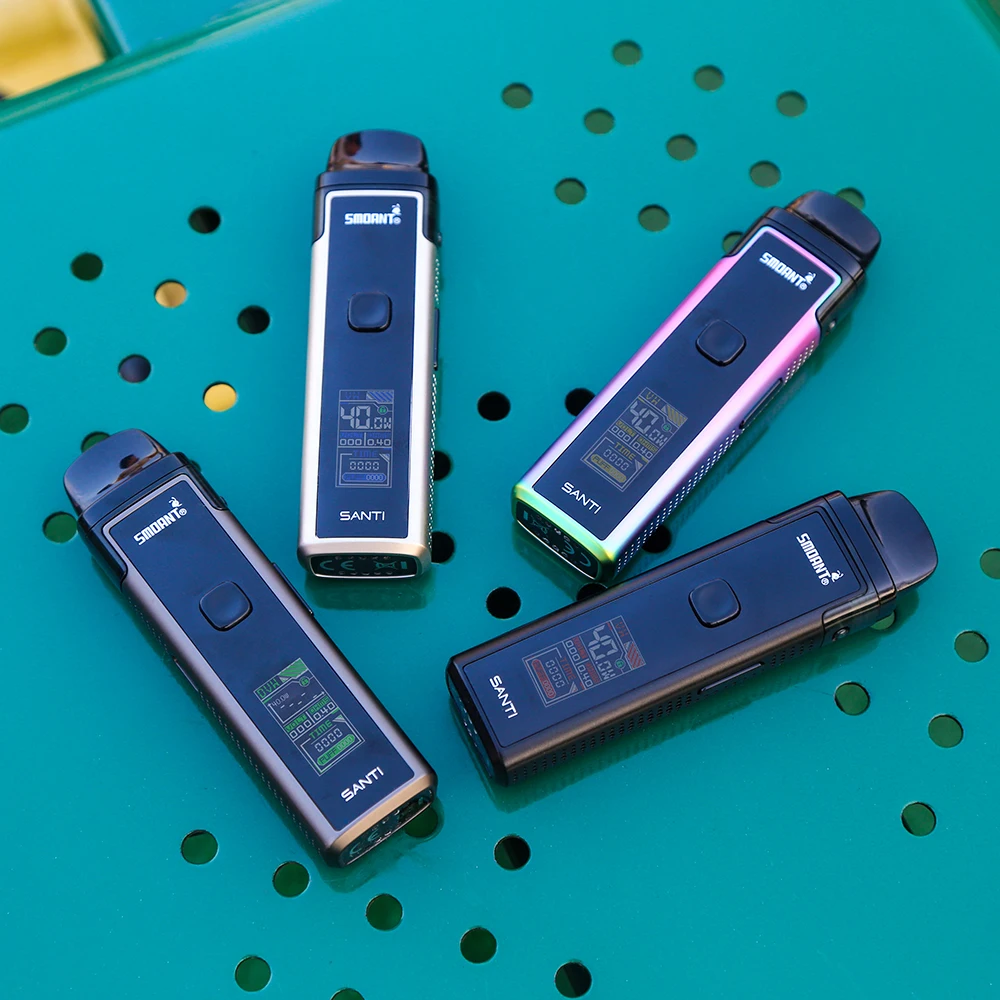 Оригинальная система Smoant SANTI Pod 40 Вт 1100 мАч Встроенная батарея с картриджем 3 5 мл