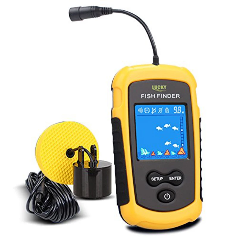 Handheld Fish Finders Fishing Boat Depth Fishing Finder Display Sonar Fish Finder Portable Lcd For Boat Canoe