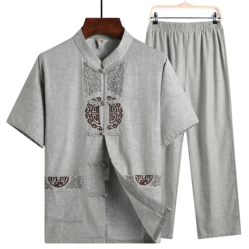 SHENG COCO Hanfu мужской Традиционный китайский национальный костюм Хлопковая мужская