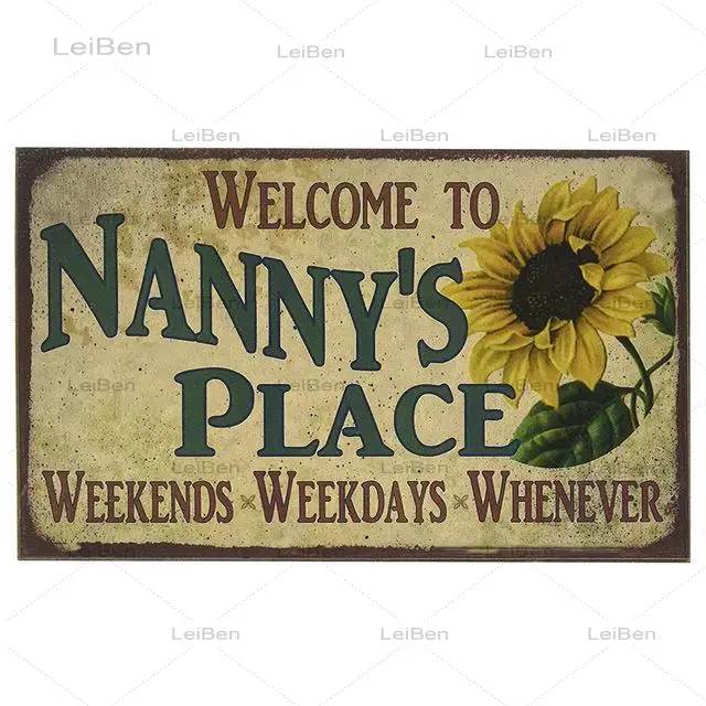 Металлический жестяной ретро-постер для садовых растений винтажное украшение с