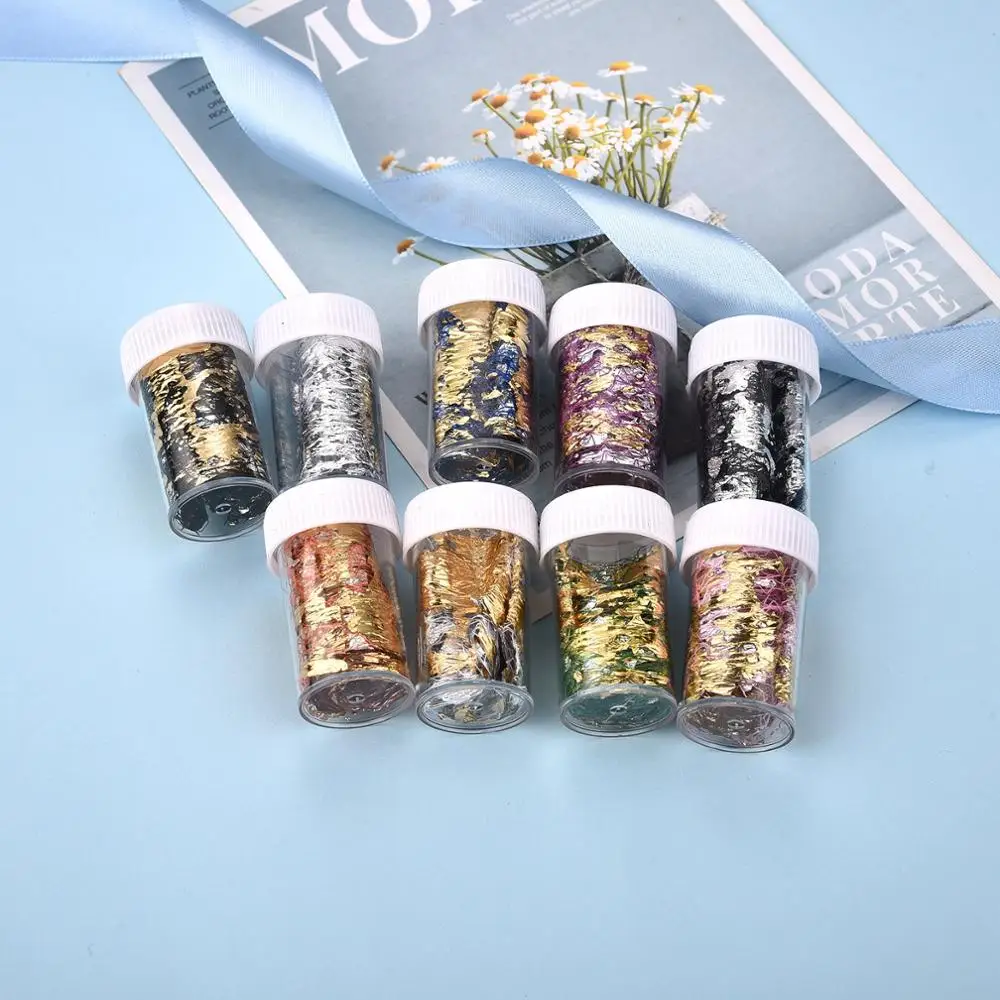 3D золотая фольга бумага смола силиконовая форма модный DIY материал для ногтей