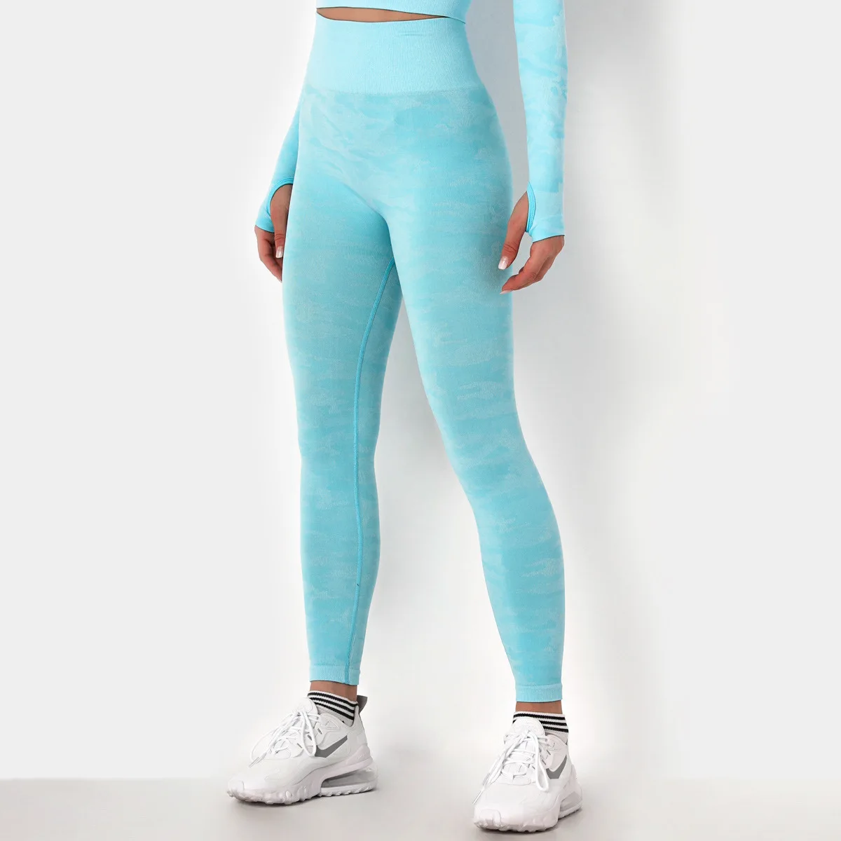 

IWUPARTYCamo Seamless Leggings High Waist Booty Leggings Scrunch Leggings Yoga Pants Compression Pants Women Nylon Leggings