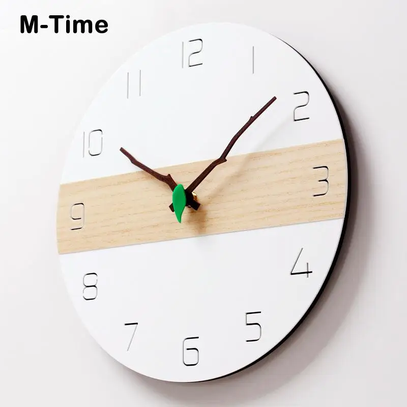 Минималистический современный дизайн настенные часы кухня искусство личность